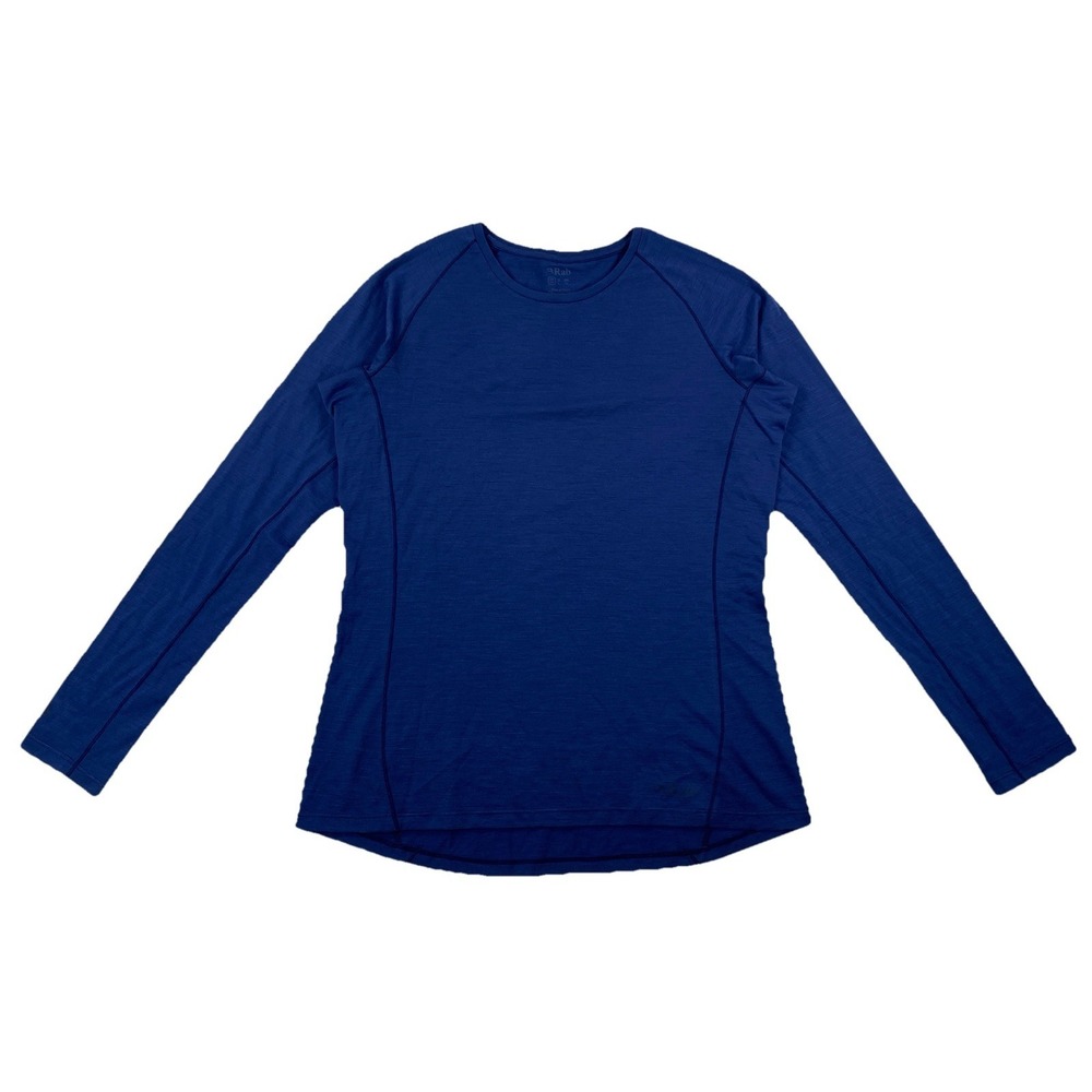 RAB Forge Long Sleeve Tee Merino Wool Blend‎ Blue Women's Large
